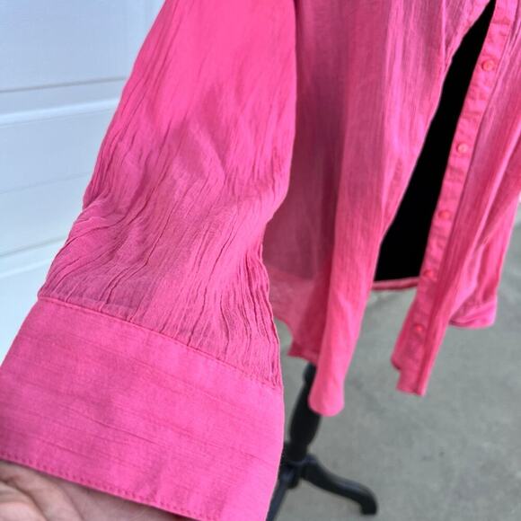 Liz Claiborne Button down, long sleeve top women's size XL - Picture 5 of 9